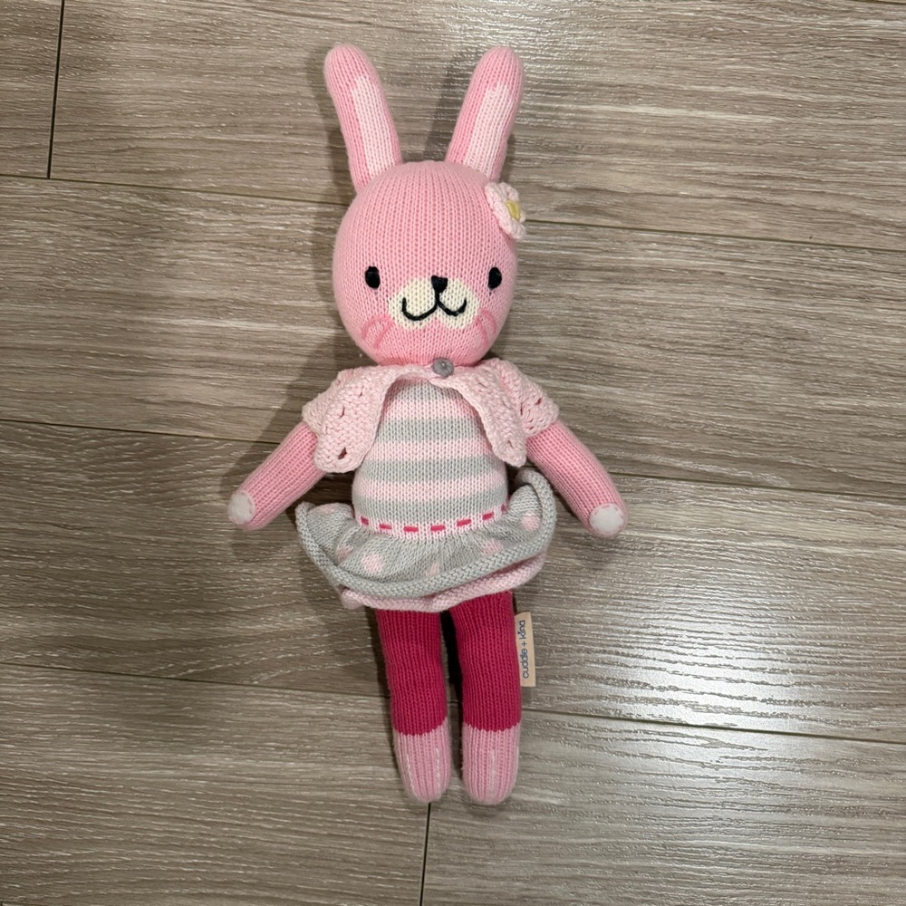 cuddle + kind Chloe the Bunny doll pink Easter baby grows gift